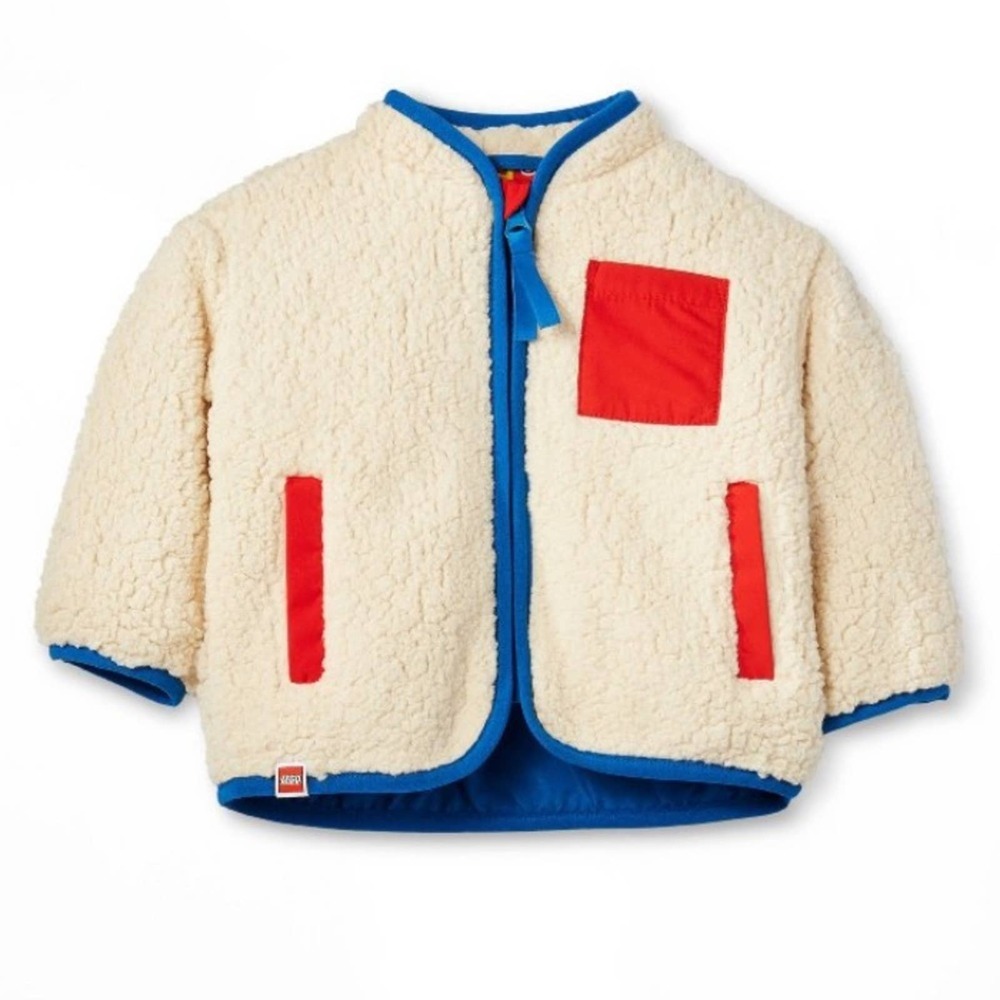 Lego | @ Contrast Sherpa Zip-up Fleece Jacket NWT NB